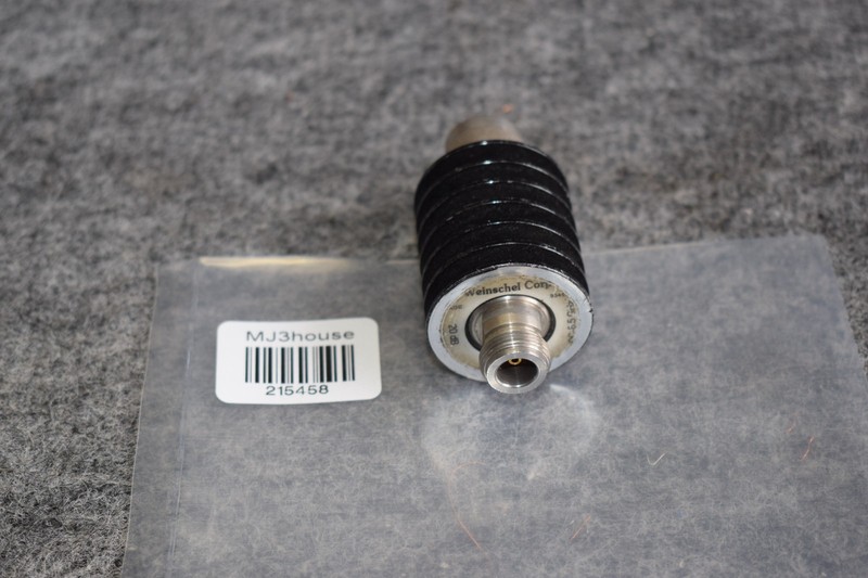 Weinschel 33-20-34 Coaxial Attenuator 20DB 25W DC-8.5 GHZ #215458-R1*B62