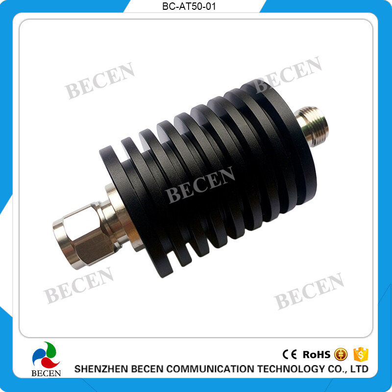 rf Attenuator 50W N 10dB Attenuator Plug male to Jack female 50 Watt DC-3Ghz gallery