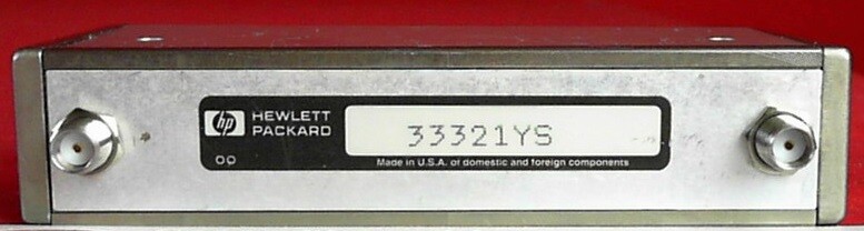 HP - Agilent - Keysight 33321YS 70 dB step attenuator, 24 to 30V, DC-4 GHz