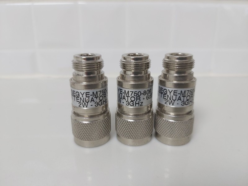 3 PCS Segye M750-825 6dB 2W 3GHz Attenuator
