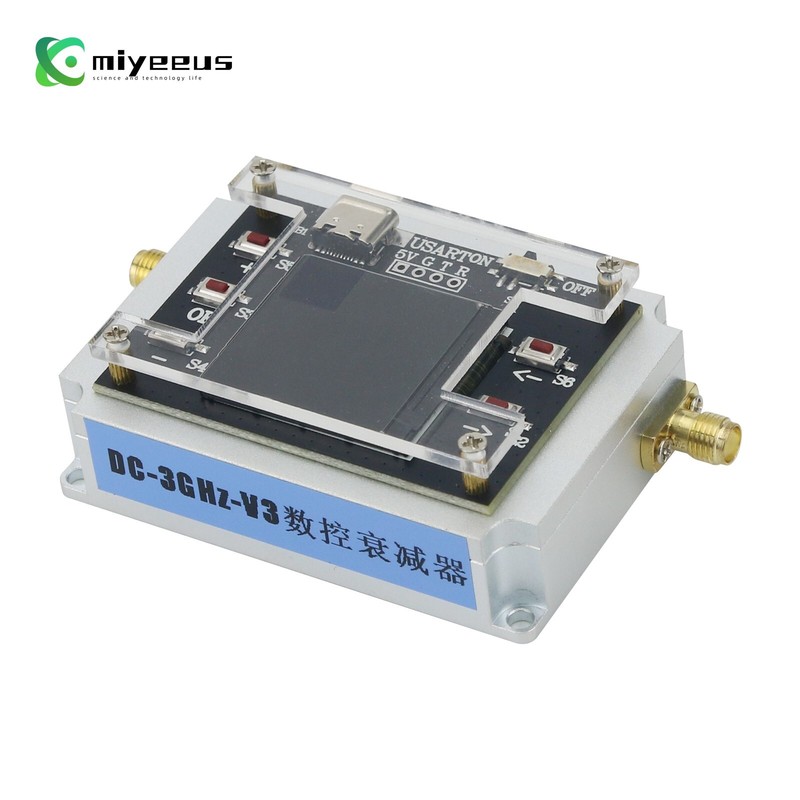 DC-3GHz Digital Programmable Attenuator Isolation Attenuator 1.3" TFT Screen gallery