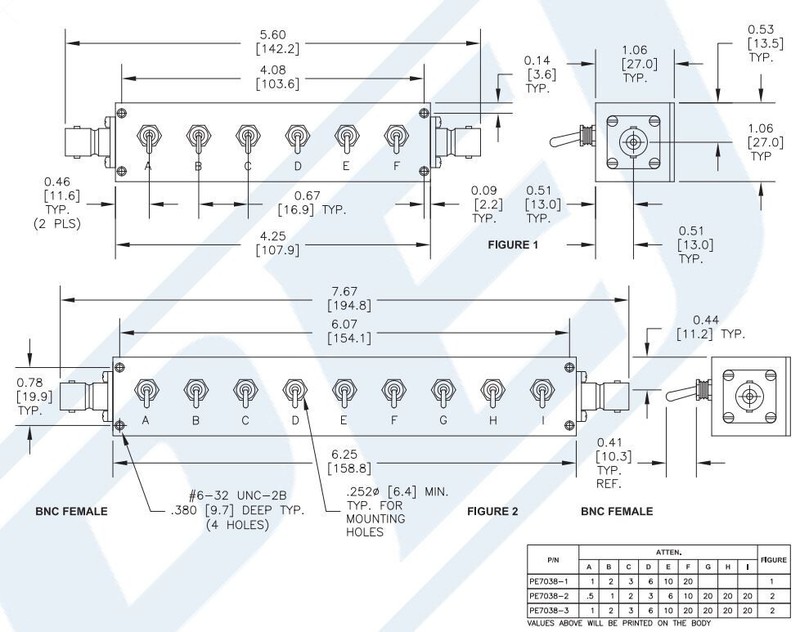 PASTERNACK 0~82.5 dB Toggle Step Attenuator 75Ohm 0.5dB Step 1Watt upto 1000Mhz gallery