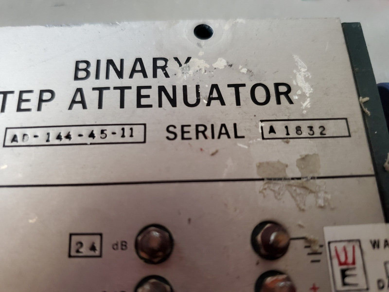 Weinschel AD-144-45-11 Binary Step Attenuator steps of 3, 6, 12, & 24 dB TESTED gallery
