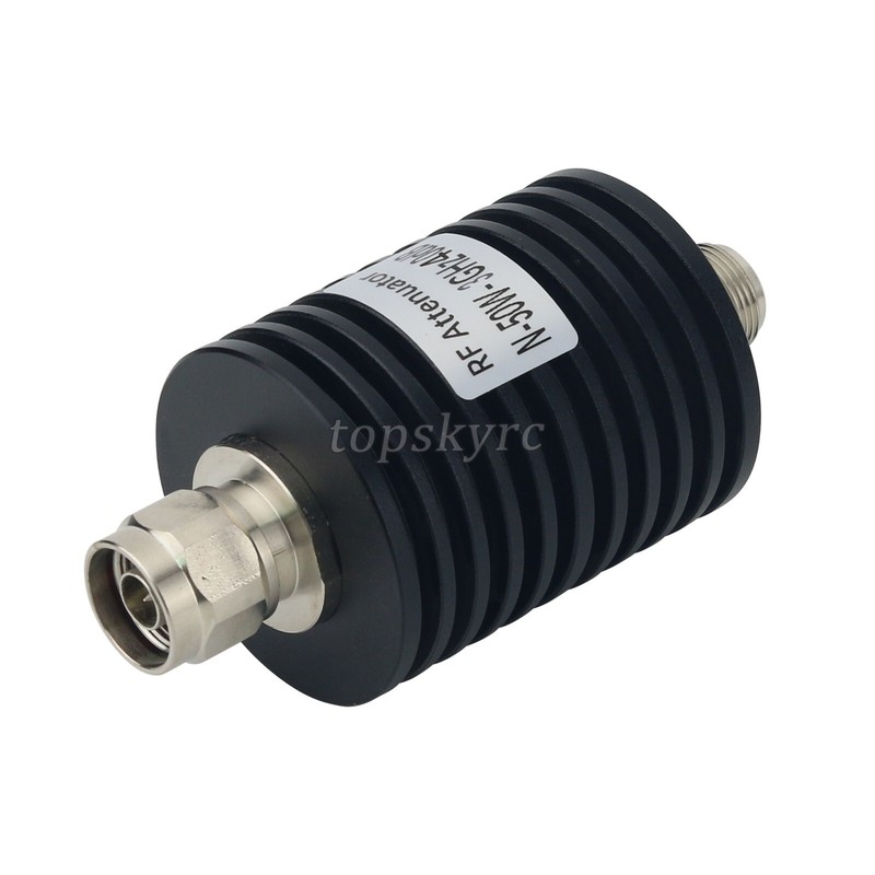 N Type 50W 10DB-40DB 3G 4G Coaxial RF Fixed Attenuator with N-JK Connector gallery