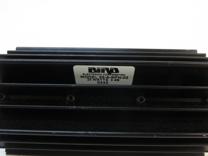 Bird 25-A-MFN-03 Attenuator, DC-4000 MHz, 25 Watts, 3dB Type N Female gallery