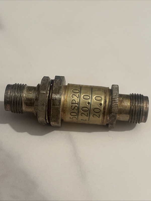 Allen Industries RF Attenuator 1GHz 30MHz Coaxial RF Component 50SP20 20.0 gallery