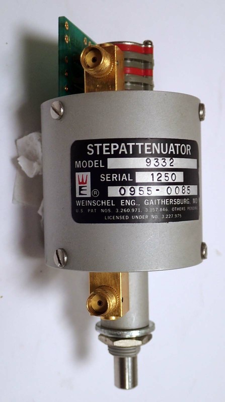 WEINSCHEL 5 POSITION STEP ATTENUATOR MODEL 9332 0-50 dB IN 10 dB STEPS NEW