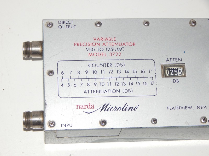 NARDA Microline 3722 Variable Precision Attenuator 950 to 1250 MHz gallery
