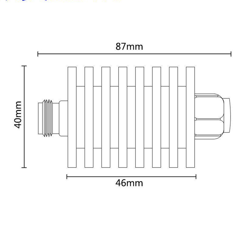 30W N-Type RF Coaxial | DC-3GHz/4GHz 50Ω Attenuator for Communication Systems gallery