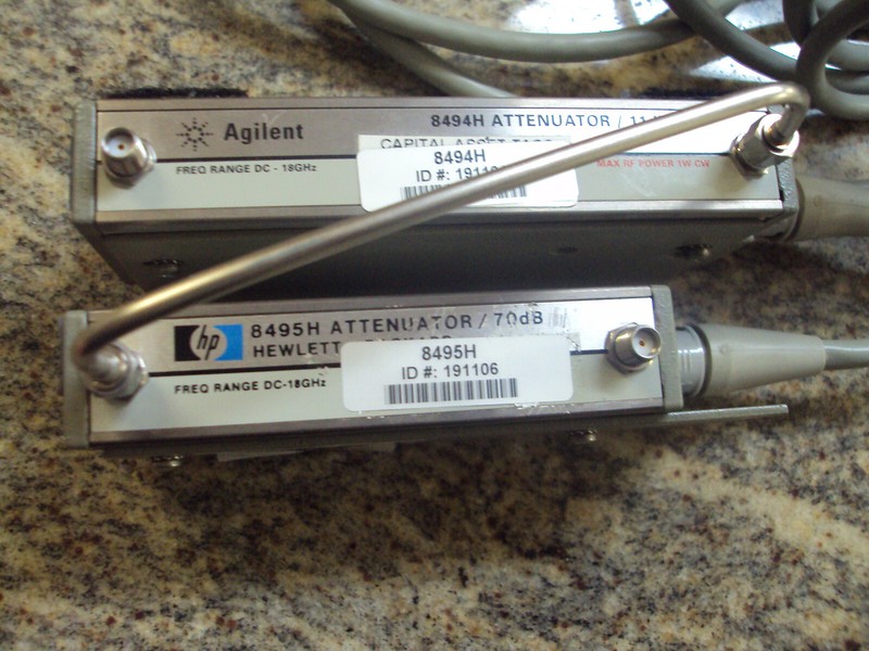 1PP Agilent/HP 8494H 8495H 81dB 24VDC DC-18GHz SMA Programmable Step Attenuator gallery