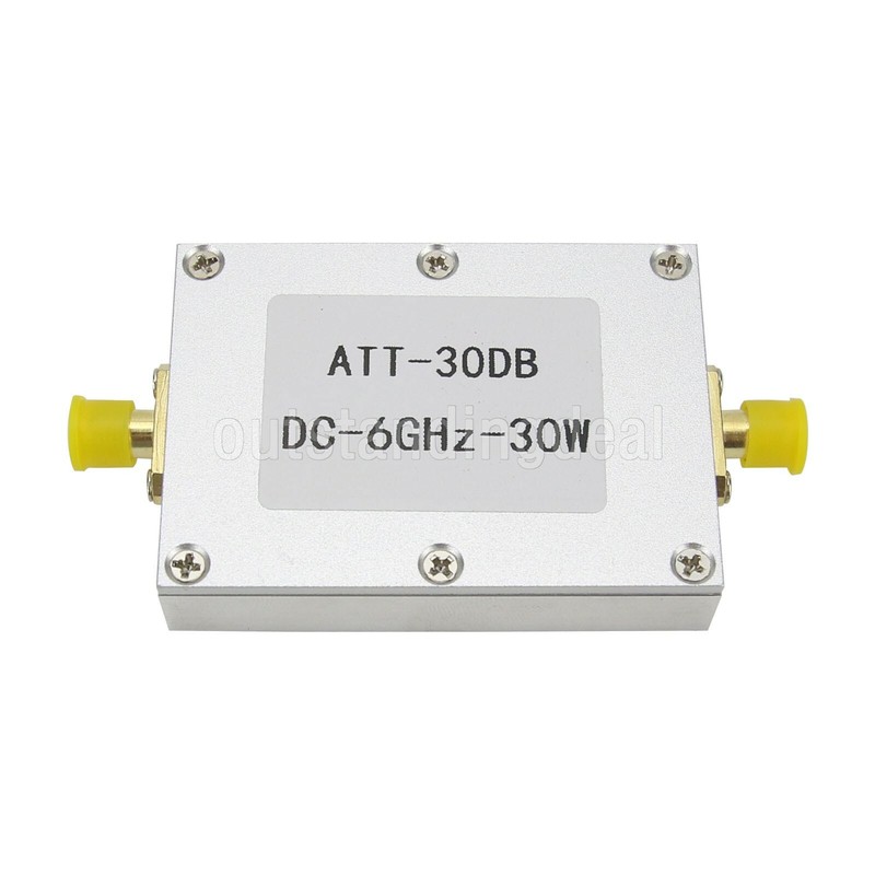 DC-6GHz 30W 30DB RF Attenuator fixed Attenuator f/ Power Meter Spectrum Analyzer gallery