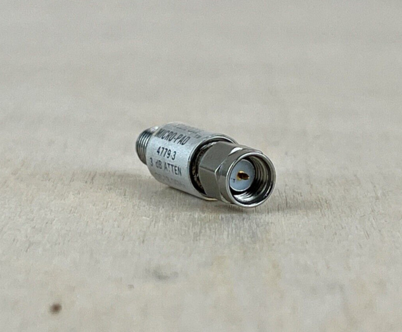 Narda Micro-Pad 4779-3 Fixed Attenuator 3dB DC - 18GHz 2W SMA RF gallery
