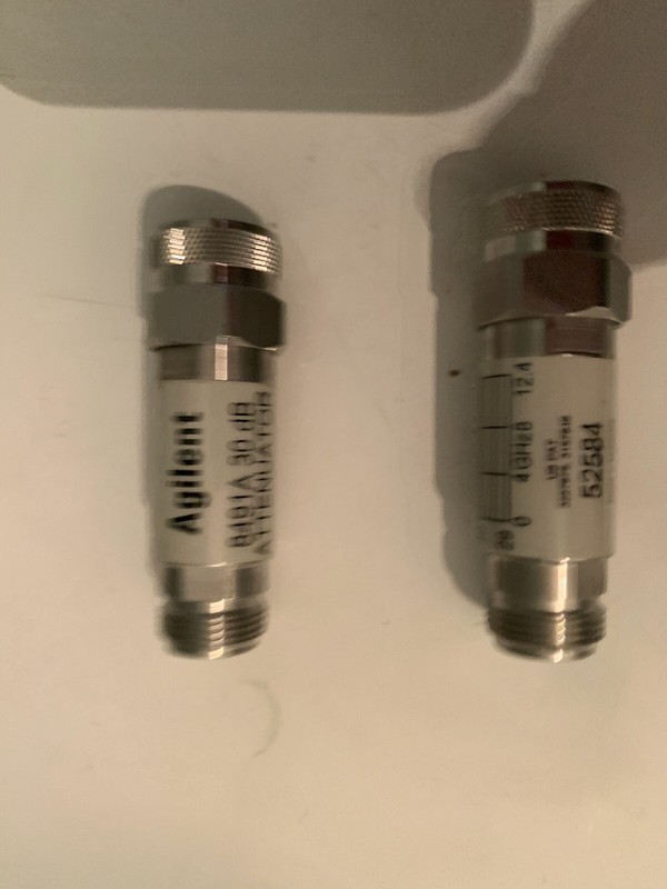 Agilent 8491A Coaxial Fixed Attenuators DC to 12.4 GHz 3dB (TWO UNITS)