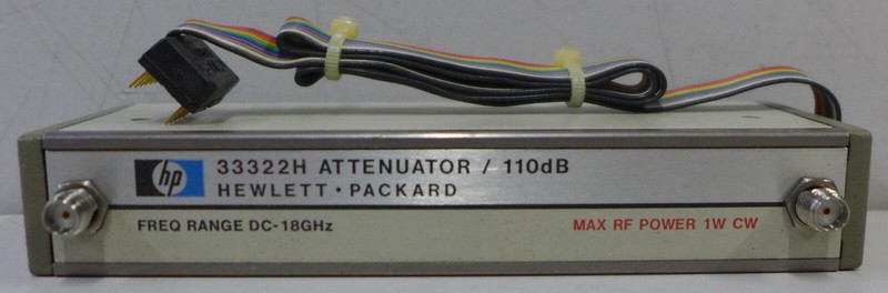 HP 33322H Opt 016H89 Prog. Attenuator DC-18 GHz, 0-110 dB, 10 dB step, 24 VDC