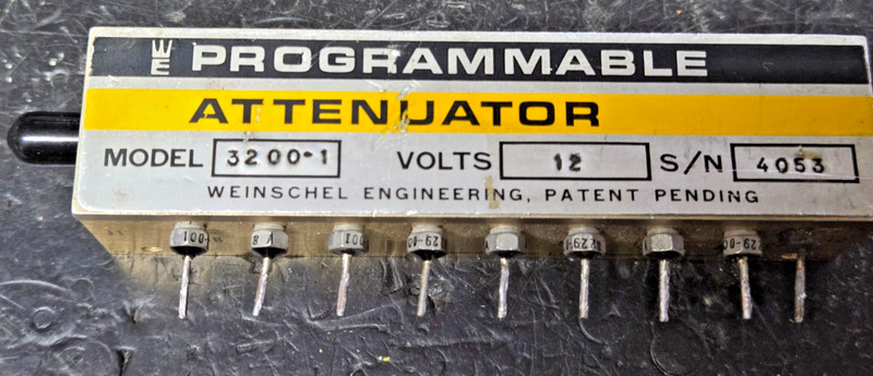 Aeroflex Weinschel 3200‑1 Programmable Step Attenuator DC–2 GHz 10–127 dB Tested