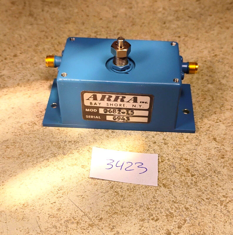 New! ARRA 0682-15 15dB Adjustable Attenuator – 250MHz SMA