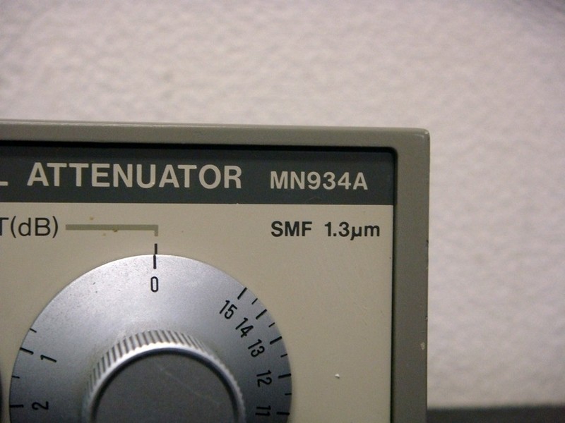 ANRITSU MN934A 0-65dB 1.3um Optical Attenuator SC Connector Tested Working gallery