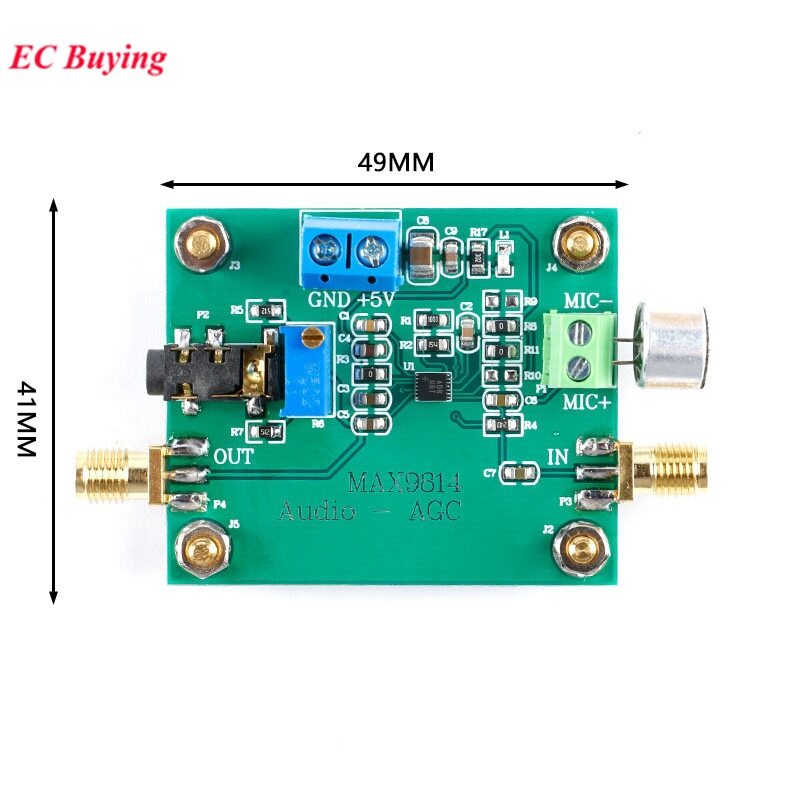 MAX9814 Audio Module Microphone Amplifier VGA Built-in Automatic Gain Control gallery