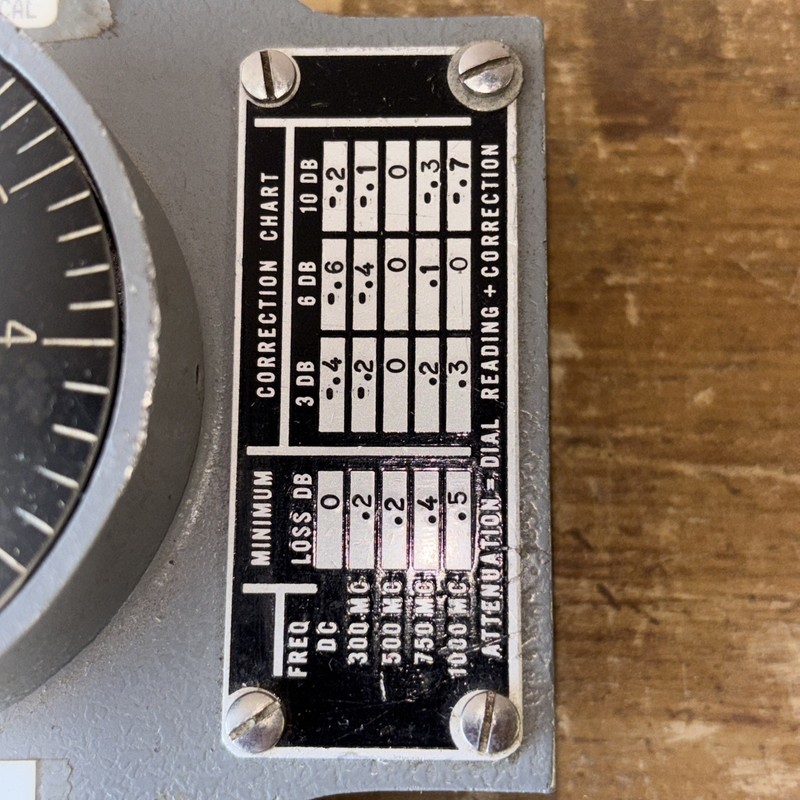 Weinschel Engineering Model 905 Dial Attenuator Untested gallery