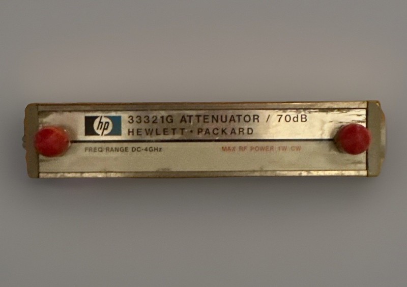 HP 33321G Attenuator 70dB FREQ RANGE DC-4GHz (24VDC) Working