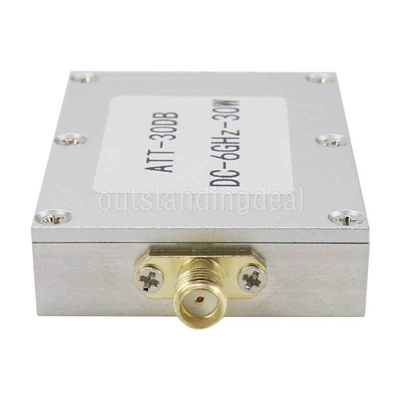 DC-6GHz 30W 30DB RF Attenuator fixed Attenuator f/ Power Meter Spectrum Analyzer gallery