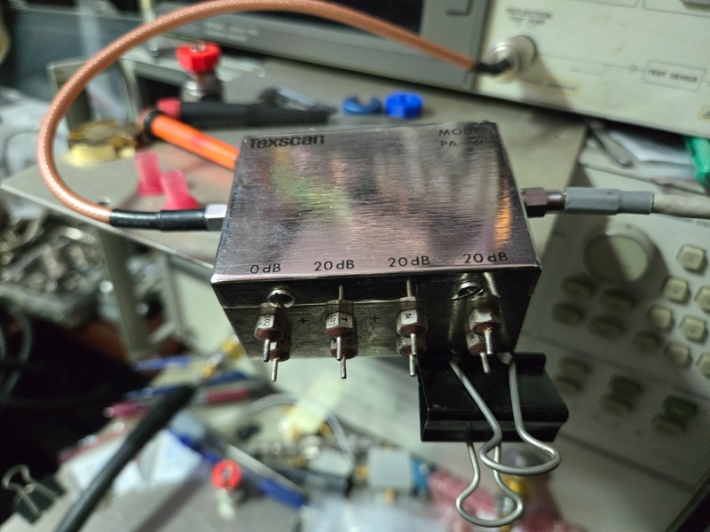 NEW Texscan PA-599 DC- 500 MHz, 28 V, 0 to 60 dB, SMA (F-F) Switched Attenuator gallery