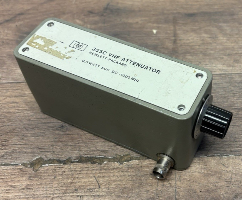 HP 355C VHF Attenuator 0.5W 50Ohms DC-1000 MHz 0-12dB/1dB Steps
