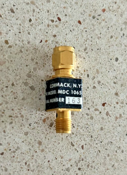 MIDISCO MDC1065 10dB RF Attenuator Gold SMA USA gallery