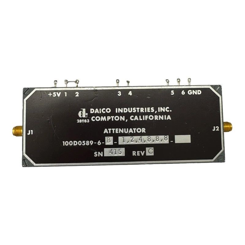 100D0589-6-B-1-2-4-8-8-8 Coaxial Variable Attenuator +5V SMA