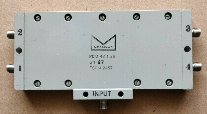 Merrimac FSCM12457 PDM-42-1.5G Coaxial Attenuator 