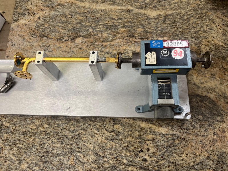 7CC 40-60 GHz Direct Reading Waveguide Attenuator TRG U510 Gold Plated gallery