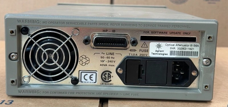 HP Agilent Keysight 8156A Optical Attenuator 1310 1550nm Option 101 996633 gallery
