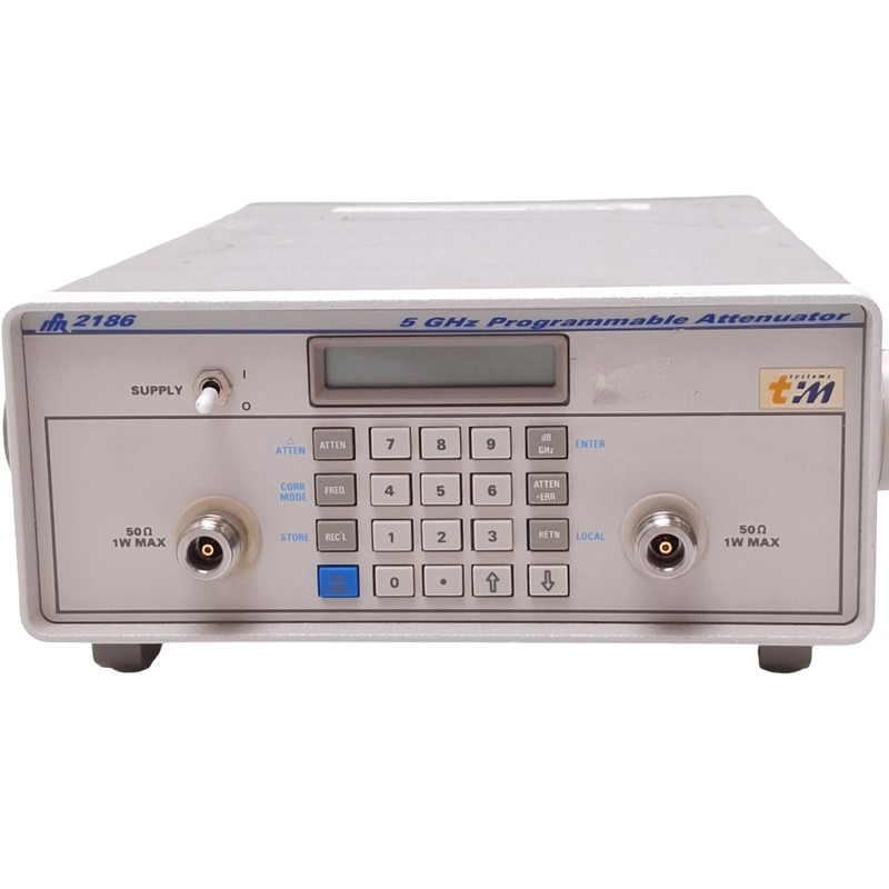 IFR 2186 Programmable Attenuator, 5GHz, 0-130dB, 1dB Step, 120VAC, GPIB gallery