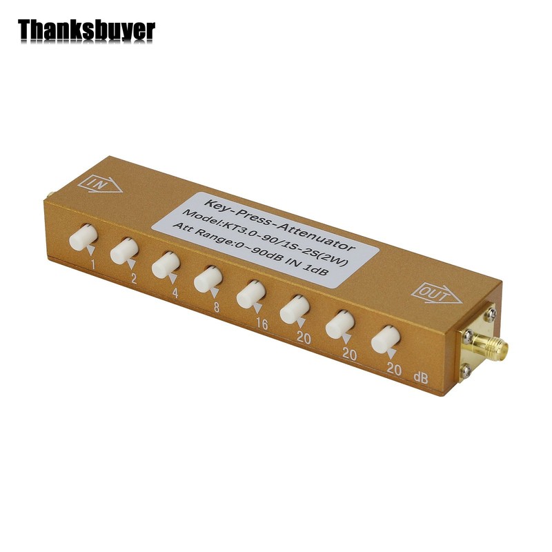 2W SMA-KK Type 0-90dB 0-3GHz RF Adjustable Attenuator Digital Step RF Attenuator gallery