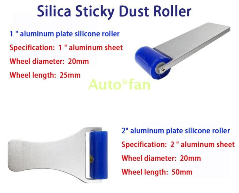 Anti Static Dust Removal Tool Silica Sticky Dust Roller Aluminum Plate Handle gallery