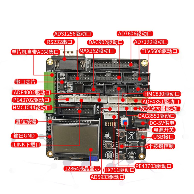 PE4302 Digital RF Attenuator Module DC-4000MHz Attenuation Digital Master Panel gallery