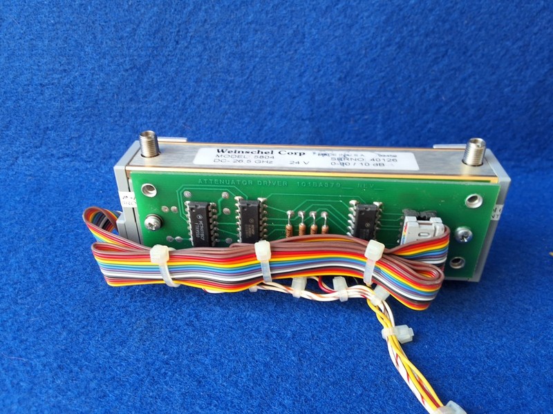 Weinschel Corp. Attenuator Model: 5804 DC-26.5GHz 24V w/ Driver 101BA379. gallery