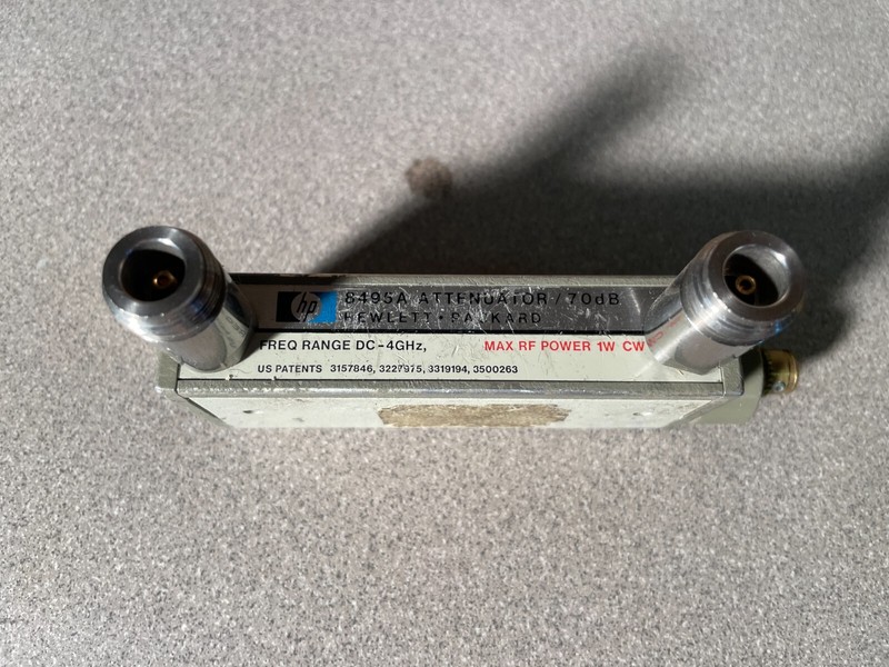 Agilent HP 8495A 70dB, DC 4 GHz Manual Attenuator