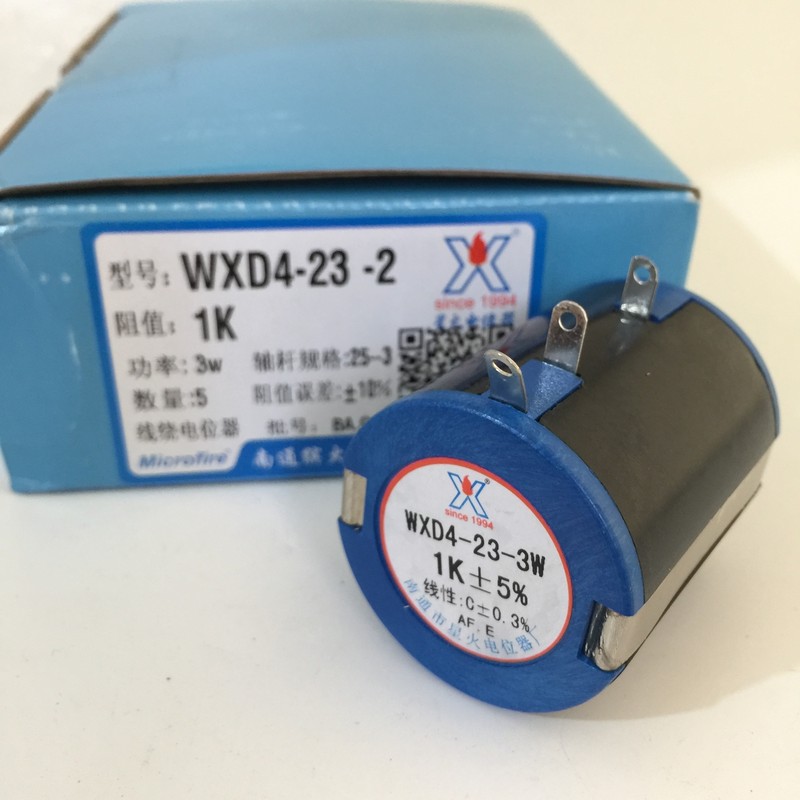 10Pcs New WXD4-23-3W Multi winding potentiometer 1K 2K2 4K7 10K 22K 47K 100K 3W