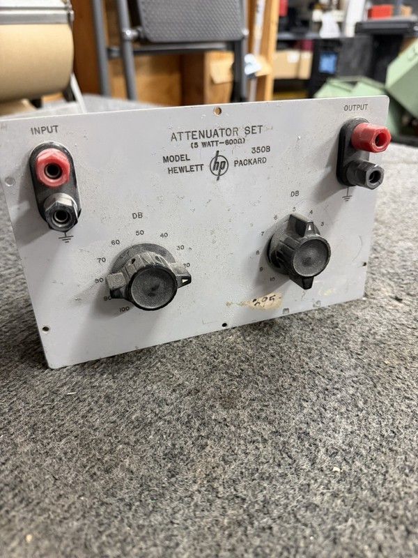 HP Hewlett-Packard 350B 5 Watt 600 Ohm Attenuator Set - Vintage Test Equipment gallery