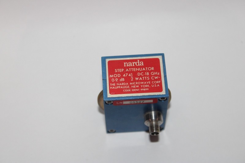 NARDA MICROWAVE 4741 STEP ATTENUATOR DC-18 GHz 0-9 dB, 2 WATTS gallery