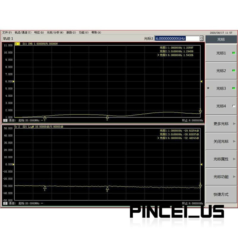 DC-6GHz 30W 30DB RF Attenuator SMA Female+Male for Power Meter Spectrum Analyzer gallery