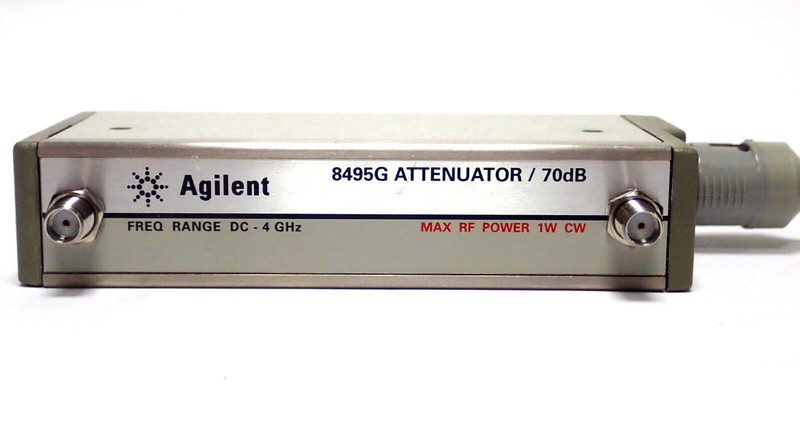 AGILENT 8495G STEP ATTENUATOR 0 - 70dB DC - 4GHz 10dB STEPS 1W CW SMA F TESTED!! gallery