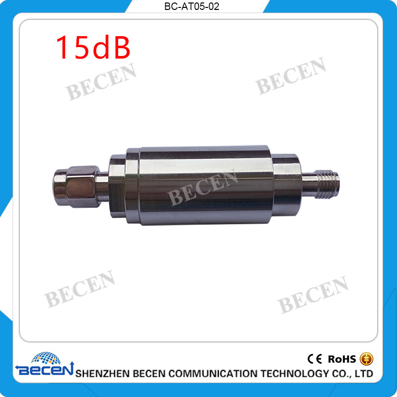 Rf Fixed Attenuator 5W SMA Attenuator 15DB Plug male to Jack female DC-3Ghz