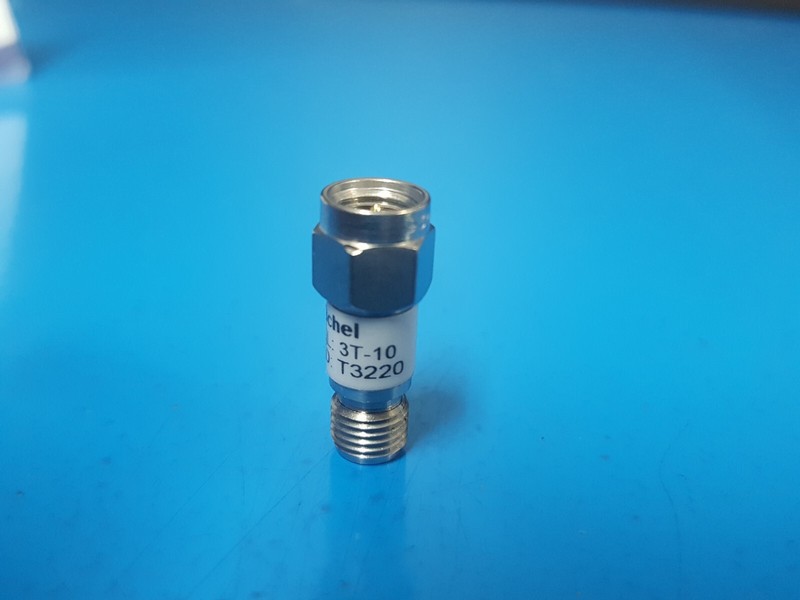 Weinschel 3T-10: Coaxial RF Attenuator, DC-12.4GHz, 10dB, SMA(M-F) (T3220) gallery
