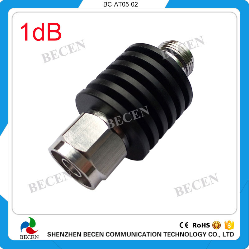10W N 1dB rf Attenuator Plug male to Jack female 10Watt DC-3Ghz Fixed Attenuator