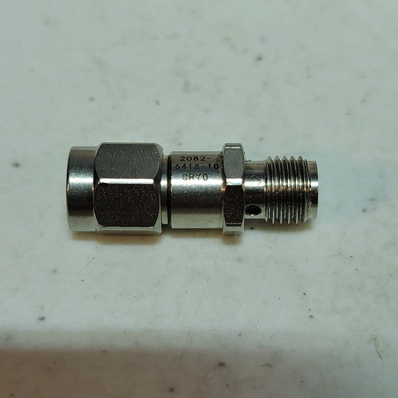 2082-6418-10-CRYORF Coaxial XMA SMA RF Attenuator 0-18GHz 10dB 2 Watt gallery