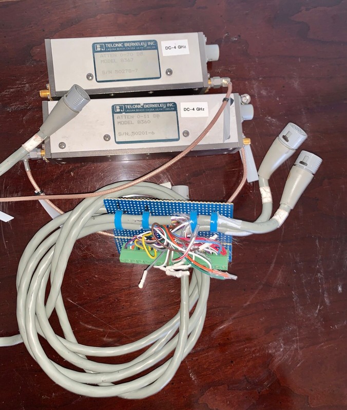 (2)Telonic Berkeley 8360 & 8367 Programmable Attenuators with Cables gallery