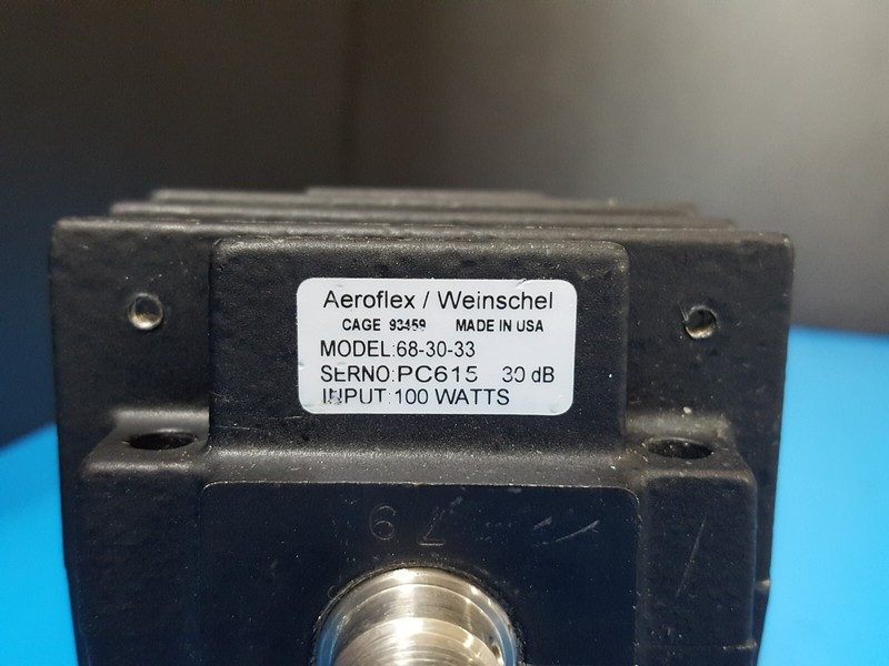 Aeroflex/Weinschel 68-30-33: High Power Fixed Coaxial Attenuator (C615) gallery