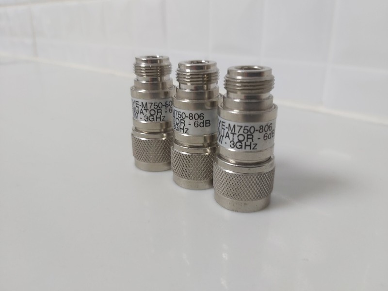 3 PCS Segye M750-825 6dB 2W 3GHz Attenuator gallery